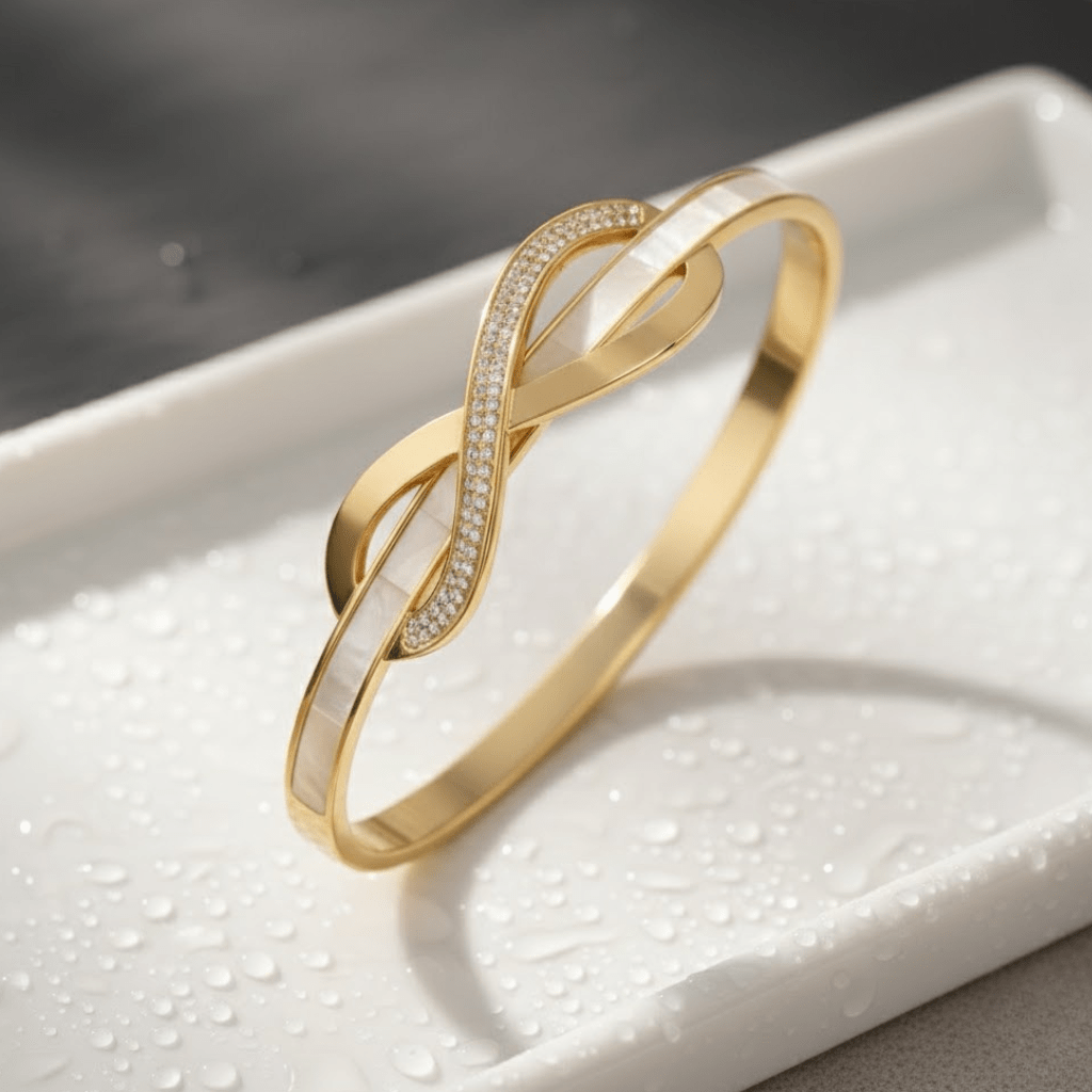 Aurelia 6 InfinityAura Sweetheart Demi-Fine Anti-Tarnish Rose Gold Bracelet for Women - The Soul Jewellery