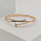 Elegant 18K Rose Gold Plated Anti - Tarnish Bangle with Sparkling Crystal Accents RGB261 - The Soul Jewellery