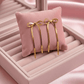 Aurelia TwinGlow Luxe Demi-Fine Anti-Tarnish Gold Sleek Bow Drop Earrings - The Soul Jewellery