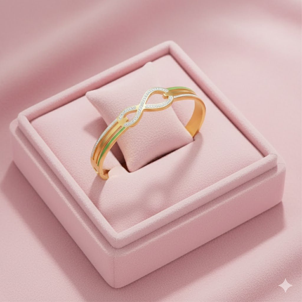 Demi - Fine Infinity Crystal Bracelet - Stainless - Steel Kada for Women Symbol of Eternal Elegance - The Soul Jewellery