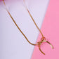 Demi-Fine Anti-Tarnish Gold Bow Knot Neckpiece for Women | Minimalist Stainless Steel Necklace - The Soul Jewellery