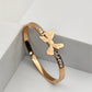 Butterfly Aura 27™ Anti - Tarnish Rose Gold Bracelet – CZ Studded Stainless Steel Designer Kada for Women - The Soul Jewellery