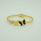 Luxury 18K Gold Plated Anti - Tarnish Bangle with Elegant Butterfly Design RGB366 - The Soul Jewellery