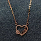 Forever Heart Anti Tarnish Pendant Necklace Rose Gold RGCP108 - The Soul Jewellery