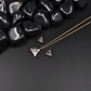 Rose Gold Geometric Demi Fine Necklace & Earring Set | AntiTarnish Triangle Stone Pendant for Women - The Soul Jewellery