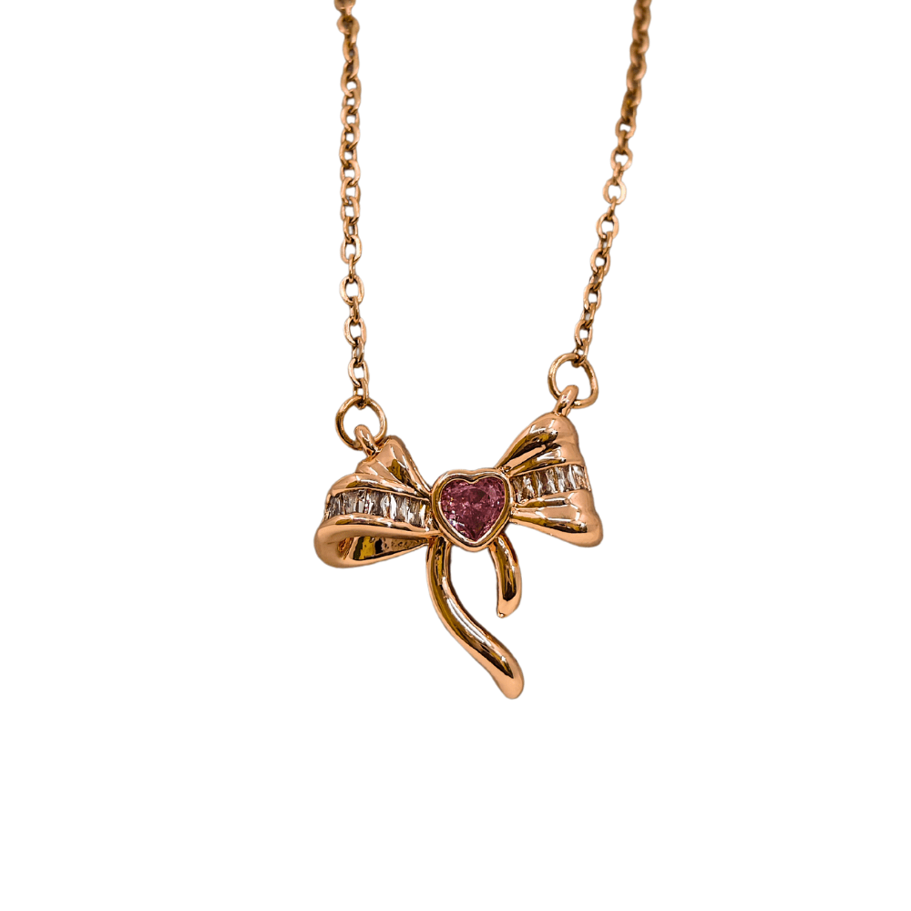 Red Soul Anti Tarnish Pendant Necklace Rose Gold RGCP152 - The Soul Jewellery