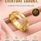 AURÉLIA AMORE LUXE 6™ Celestia Curve CZ Radiance Demi Fine Anti - Tarnish Kada Bracelet - The Soul Jewellery