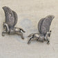 Silver Elegance Oxidized Replica Earrings | Antique Pegasus Design Ethnic Jewellery for Women - The Soul Jewellery