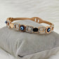 Evil Eye CZ Rose Gold CZ Anti Tarnish Openable Bangle RGB136 - The Soul Jewellery