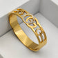 Crystal Gucci - Inspired Demi - Fine Gold - Plated Bracelet | Stainless Steel Ant tarnish Bangle for Women - The Soul Jewellery