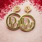 Bold Dior Inspired Anti - Tarnish Earrings – Timeless Glamour - The Soul Jewellery