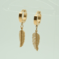 Demi-Fine The Leafy Affair Rose Gold Drop Earrings | Premium Stainless Steel Anti tarnish Earrings - The Soul Jewellery
