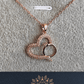 Ring Heart 18K Rose Gold Plated Anti Tarnish Pendant Necklace Rose Gold RGCP139 - The Soul Jewellery