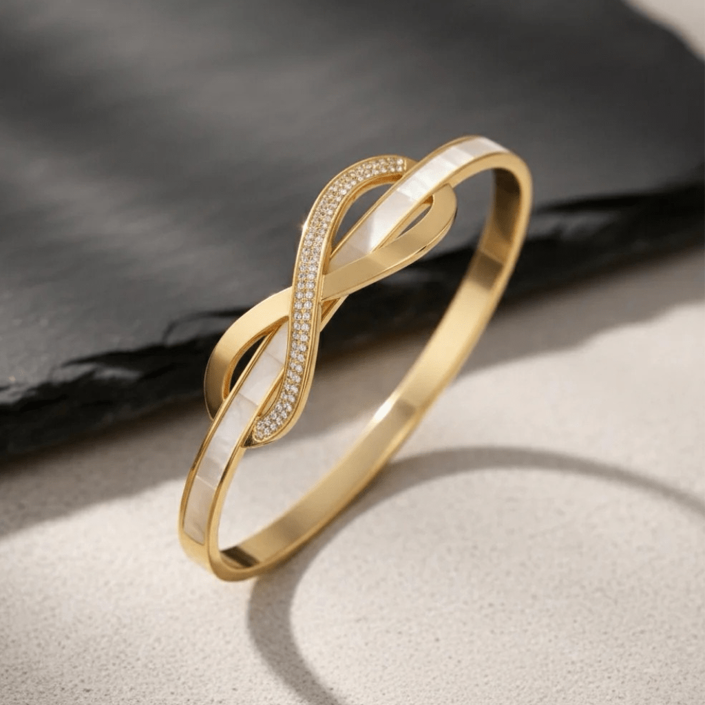 Aurelia 6 InfinityAura Sweetheart Demi-Fine Anti-Tarnish Rose Gold Bracelet for Women - The Soul Jewellery