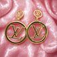 Luxury LV Inspired 18K Gold Anti - Tarnish Earrings - The Soul Jewellery