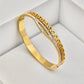 AURÉLIA AMORE LUXE 6™ Greca Radiance CZ Demi - Fine Bracelet Kada - The Soul Jewellery