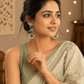 Oxidised Silver Green Stone Bird Jhumka Earrings with Pearl Danglers | Ethnic Earrings for Women - The Soul Jewellery