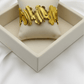 Aurelia 3 TrinityLeaf Prosperity Aura Demi - Fine Anti - Tarnish Gold Cuff Bracelet for Women - The Soul Jewellery