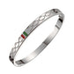 Designer Silver Gucci Style Unisex Bangle – Anti - Tarnish, Elegant Daily Wear Bracelet - The Soul Jewellery