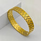 Luxury 18K Gold Plated Anti - Tarnish Geometric Pattern Bangle – Elegant & Timeless Bracelet RGB406 - The Soul Jewellery