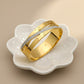 AURÉLIA AMORE LUXE 6™ Celestia Curve CZ Radiance Demi Fine Anti - Tarnish Kada Bracelet - The Soul Jewellery