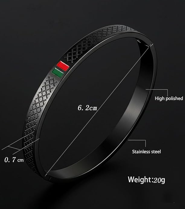 Urban Edge Aura 27™ Men’s Black Textured Bracelet – Premium Stainless Steel Anti - Tarnish Kada - The Soul Jewellery