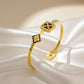 AURÉLIA AMORE NOIR GRACE Demi - Fine CZ Enamel Anti - Tarnish Kada Bracelet for Women - The Soul Jewellery
