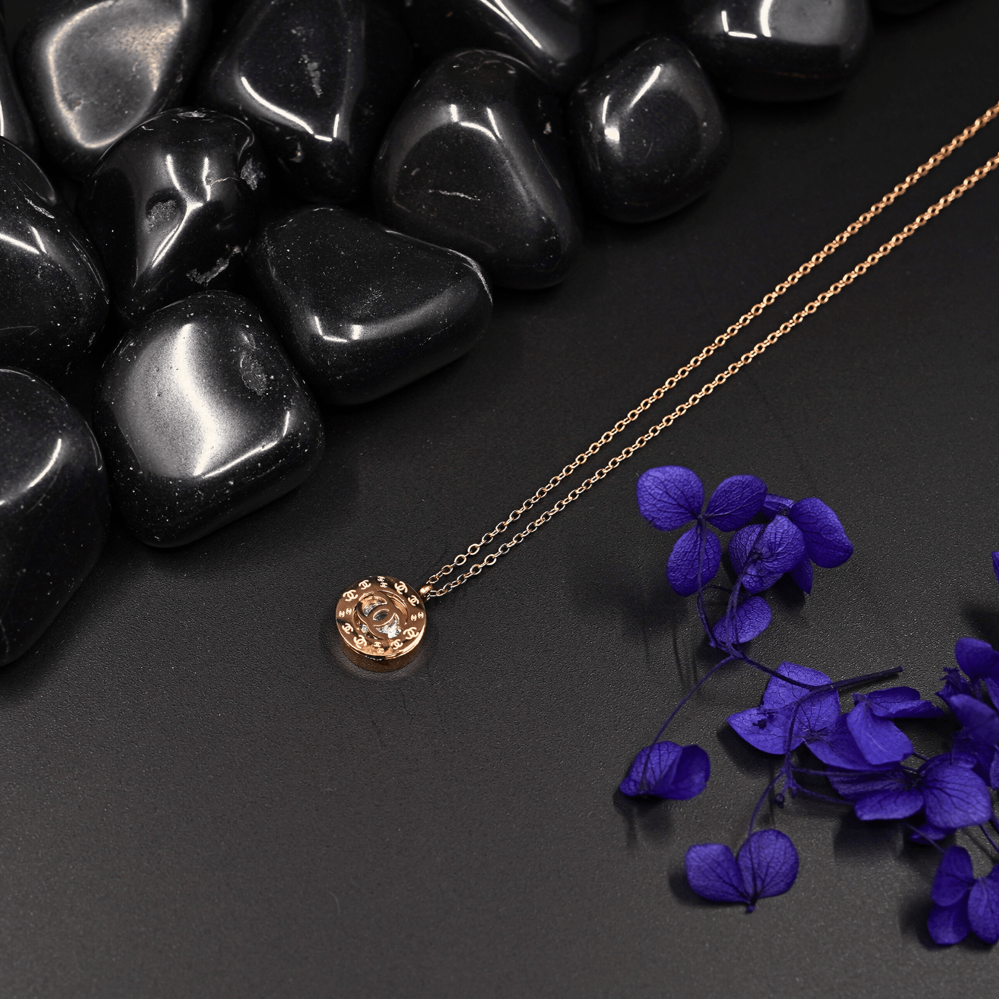 18K Rose Gold Plated Anti-Tarnish Chain and Zodiac Pendant Demi Fine Daily wear Necklace for Women - The Soul Jewellery