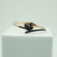 Rose Gold-Plated Swarovski-Inspired Anti-Tarnish Bangle with Black Swan Design – Bracelet for Women - The Soul Jewellery