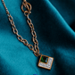 18K Rose Gold Plated Mystic Rhombus Anti Tarnish Pendant Necklace RGCP114 - The Soul Jewellery