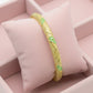 Aurelia 6 Leaf - Bloom 18K Yellow Gold plated Demi - Fine Anti - Tarnish Enamel Kada Bracelet for Women - The Soul Jewellery