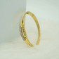 Luxury 18K Gold Plated Anti-Tarnish Roman Numeral Bangle Bracelet with Pave CZ Accents for Women - The Soul Jewellery