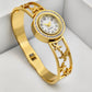 Aurelia 6Élite 18 K Gold Plated Demi - Fine Anti - Tarnish Designer Watch for Women - The Soul Jewellery