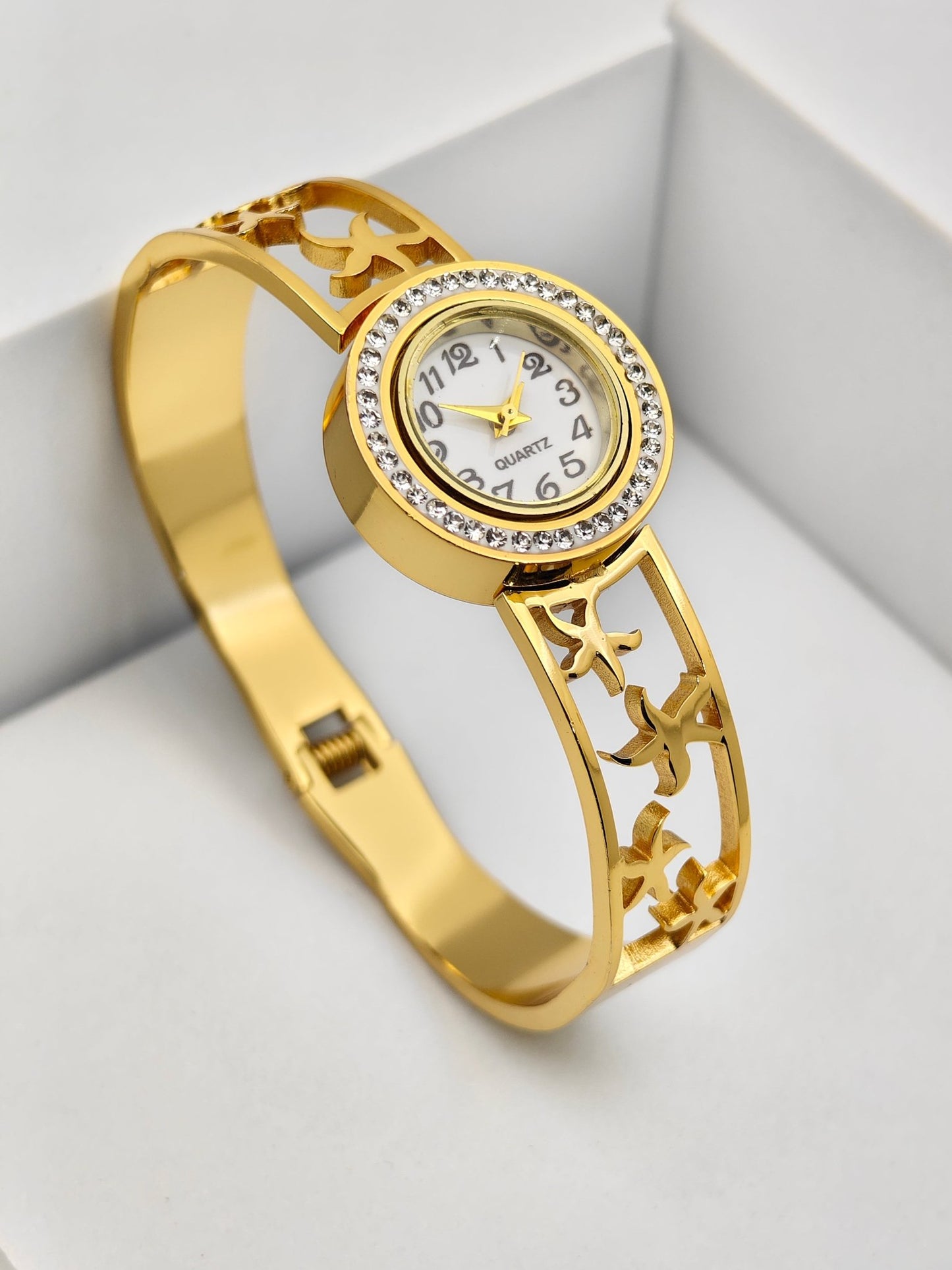 Aurelia 6Élite 18 K Gold Plated Demi - Fine Anti - Tarnish Designer Watch for Women - The Soul Jewellery