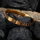 Aurelius 9 DharmaForce Jai Shree Ram Demi-Fine Anti-Tarnish Gold Kada for Men - The Soul Jewellery