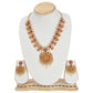 Siya Ram Antique Gold Plated Short Necklace Set with Ram Sita Coin Design - The Soul Jewellery