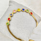 18K Gold Plated Seven Chakra Crystal Chain Bracelet for Women | Anti - Tarnish , Daily wear bracelet | The Soul Jewellery