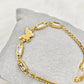 18K Gold Plated Anti-Tarnish Butterfly Chain Bracelet – Stylish Crystal Friendship Jewelry RGB512