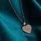 Crystal Heart Anti Tarnish Rose Gold Plated Pendant Necklace RGCP131 - The Soul Jewellery