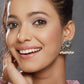 Oxidised Peacock Pearl Stud Earrings for Women – Antique Silver Replica Ethnic Boho Earrings - The Soul Jewellery