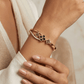 18K Gold LV - Inspired Anti - Tarnish Bangle – Black & Crystal Accents Lucky 7 Daily - Wear Bracelet - The Soul Jewellery