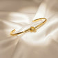 AURÉLIA AMORE LUXE 6™ Celestial Knot Bloom MOP & CZ Radiance Demi Fine Bracelet for Women - The Soul Jewellery