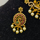 Ketak Antique Gold Plated Temple Choker Set with Pearl Drops and Intricate Peacock Motifs – Traditional Ethnic Jewelry MGNC310 - The Soul Jewellery