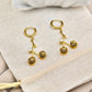 Gold Plated Rose Flower Drop Earrings – Elegant Anti-Tarnish Stainless Steel with Crystal Accents - The Soul Jewellery