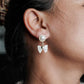 Ivory Flutter Aura 6™ Gold Plated Pearl Butterfly Drop Demi Fine Earrings for Women - The Soul Jewellery