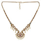 Ayanika Antique Gold - Plated Short Necklace & Jhumka Earring Set - The Soul Jewellery