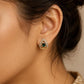 Emerald Green Teardrop Crystal Stud Earrings for Women | Gold-Tone Statement Earrings - Soul Jewellery