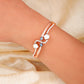 Demi - Fine Rose Gold Evil Eye Bracelet with MOP| Anti - Tarnish Stainless Steel Kada for Women - The Soul Jewellery