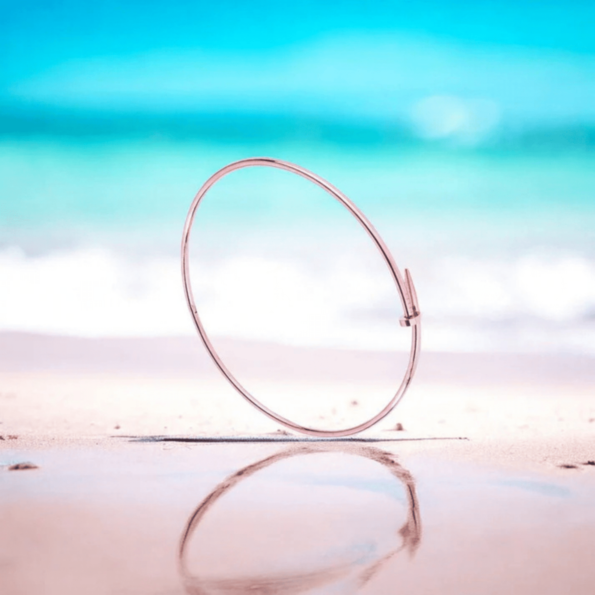 Luxury 18K Rose Gold Plated Nail Collar Necklace – Sleek & Modern Statement Piece RGCP202 - The Soul Jewellery