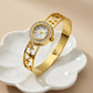 Aurelia 6Élite 18 K Gold Plated Demi - Fine Anti - Tarnish Designer Watch for Women - The Soul Jewellery